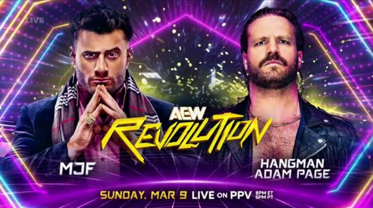 MJF vs. Hangman Page set for AEW Revolution