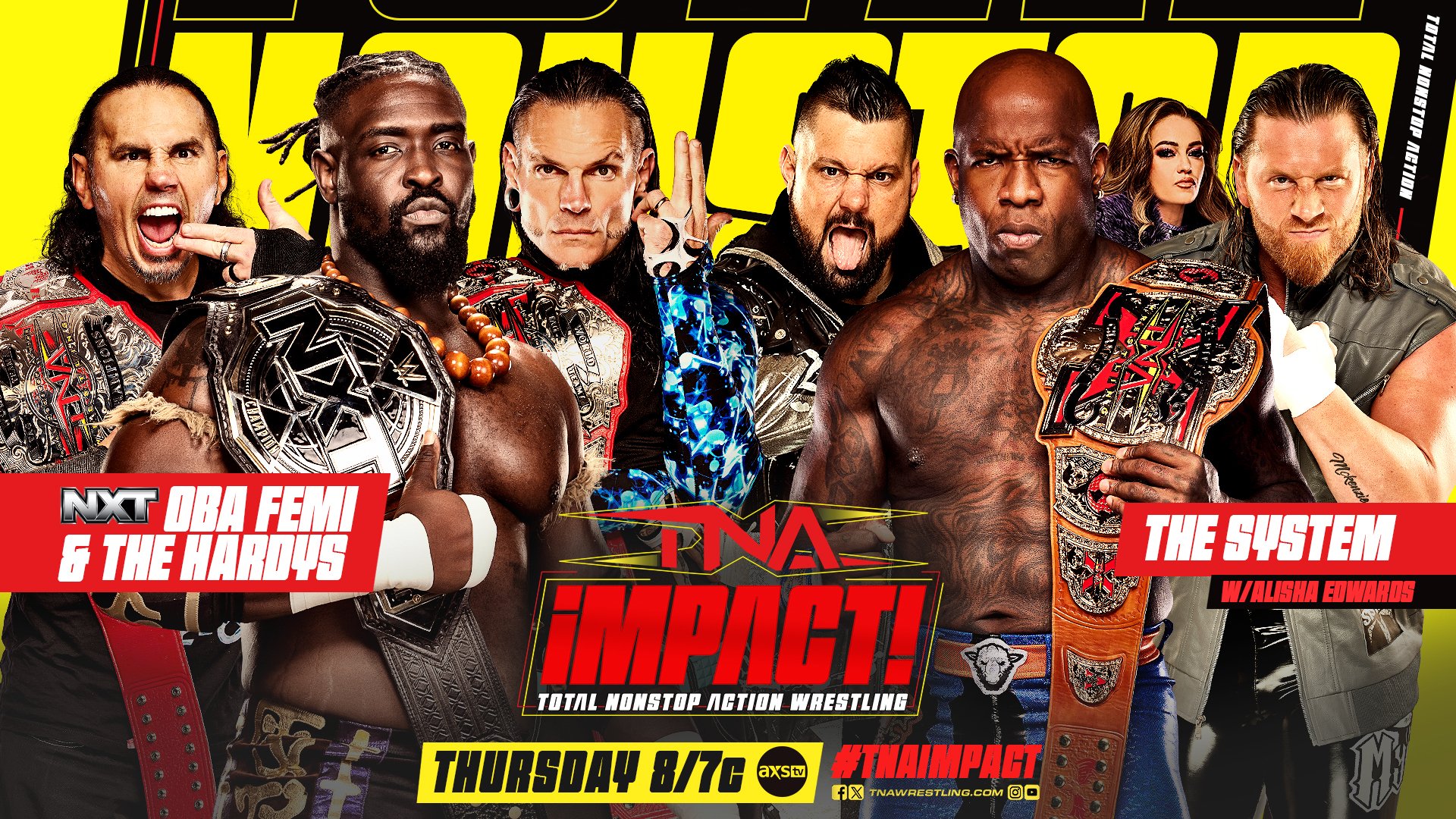 WWE NXT Champion Oba Femi teaming with The Hardys on next TNA Impact