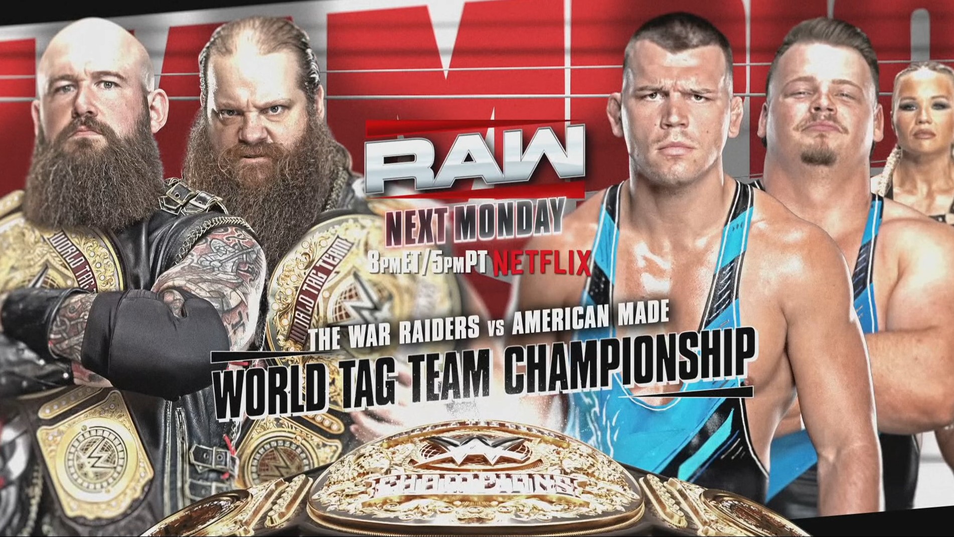 Tag Team title match booked for next week’s WWE Raw
