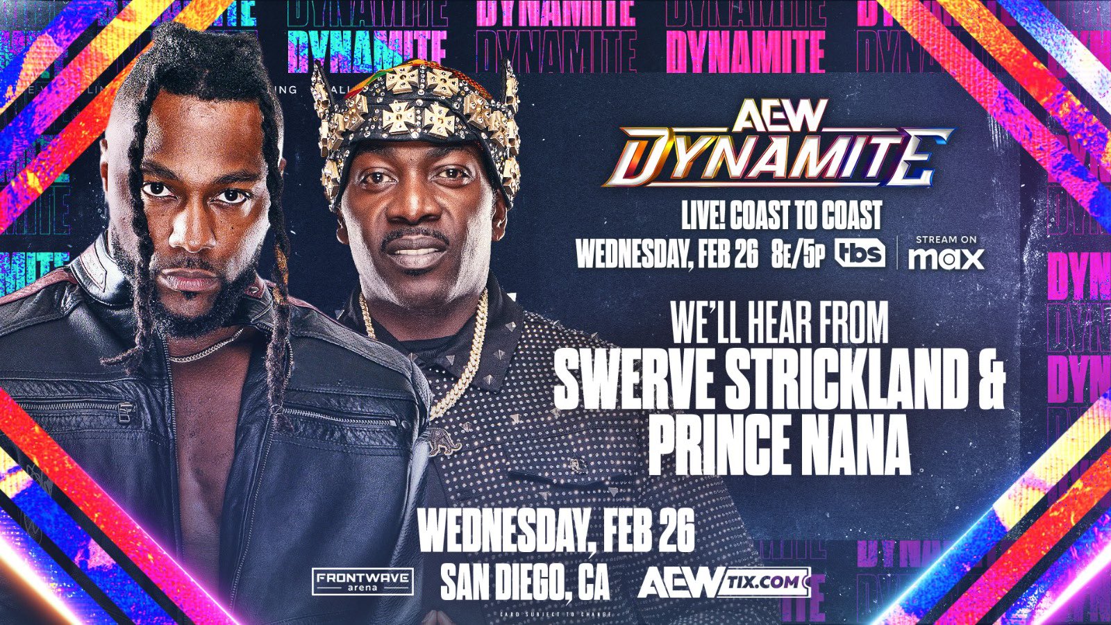 Swerve Strickland & Prince Nana appearance added to AEW Dynamite