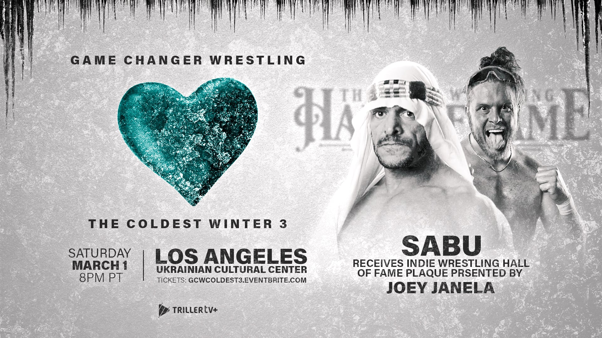Sabu to receive Indie Wrestling Hall of Fame award at GCW The Coldest Winter 3