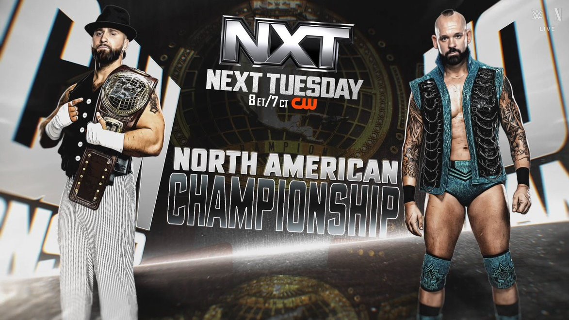 North American title match booked for next week’s WWE NXT