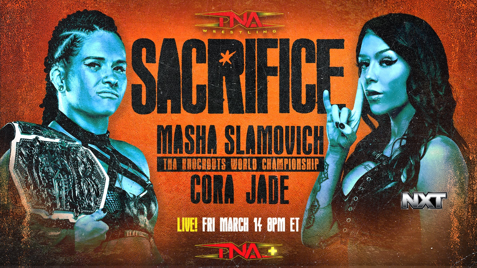 First matches signed for TNA Sacrifice, both feature WWE NXT talent
