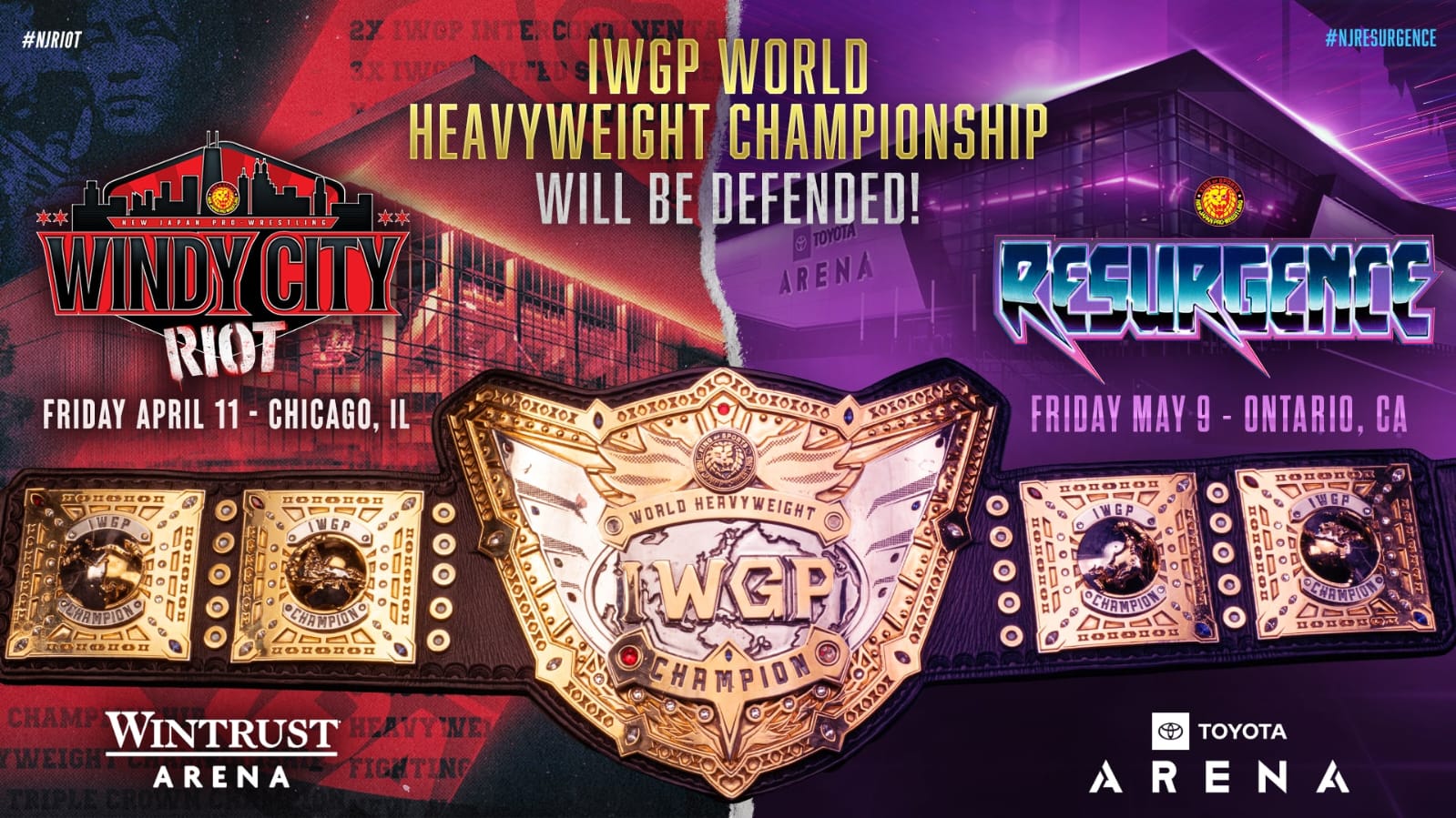 IWGP World title to be defended at two NJPW US events