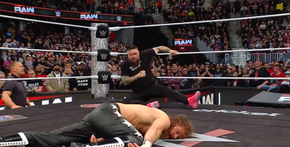 Kevin Owens attacks, piledrives Sami Zayn on WWE Raw