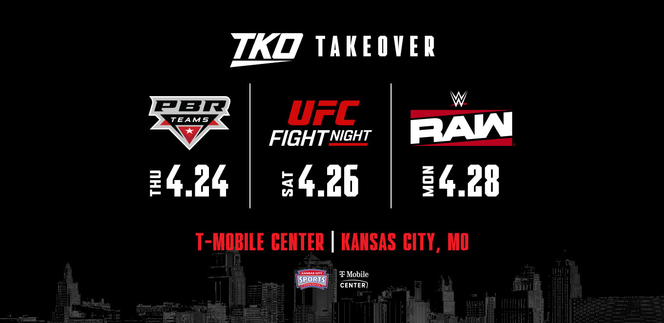 TKO announces ‘takeover’ in Kansas City featuring WWE, UFC, PBR events