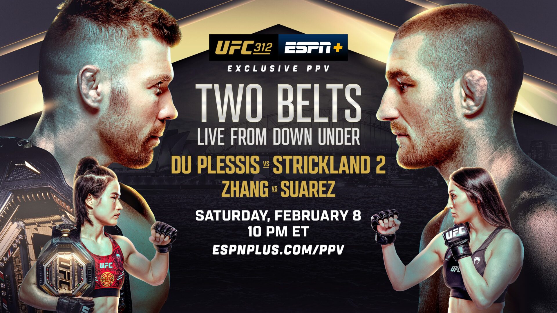 UFC 312 live results: Two title fights from Sydney, Australia