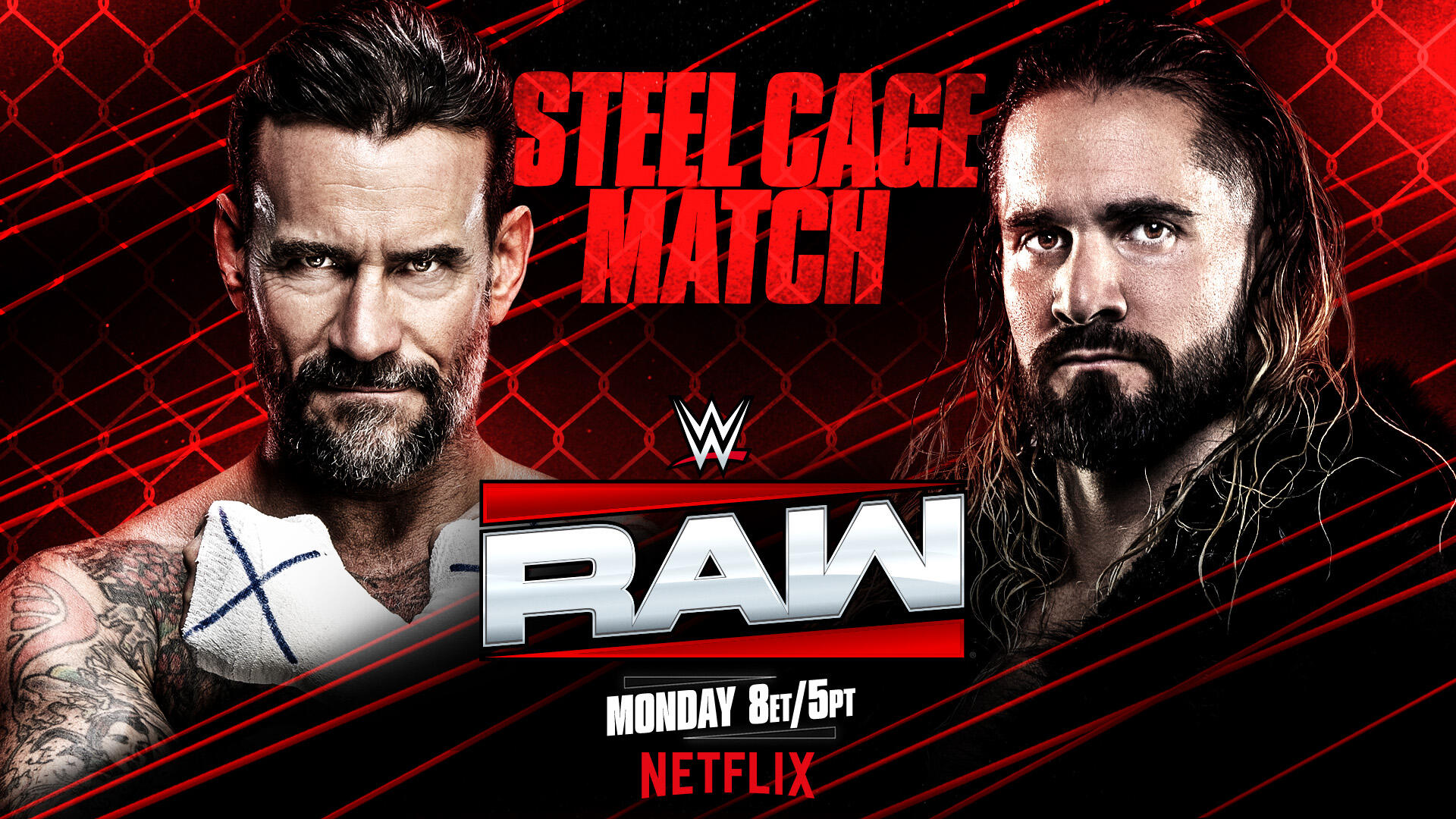 WWE Raw live results: CM Punk vs. Seth Rollins cage match at MSG