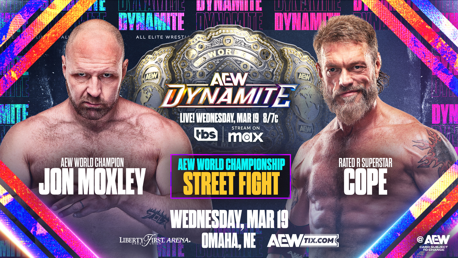 AEW Dynamite live results: Moxley vs. Cope World title street fight
