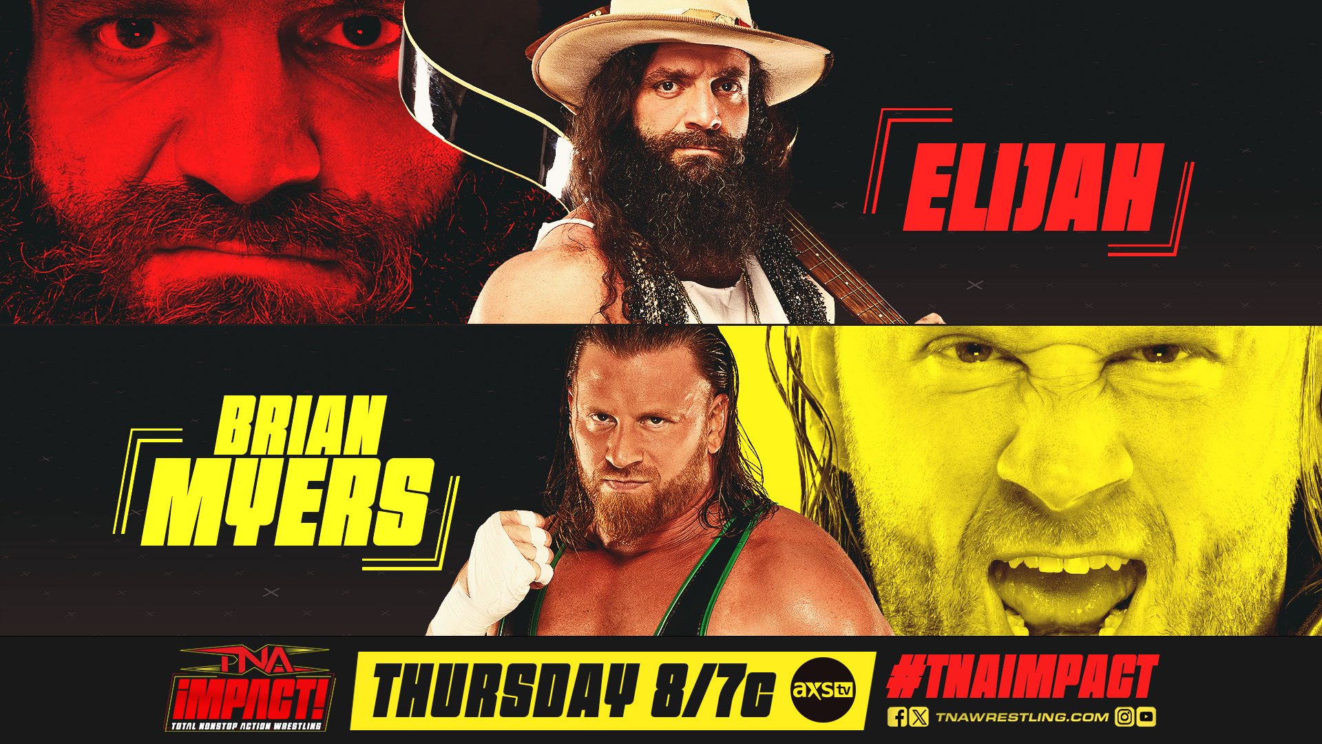 Elijah vs. Brian Myers added to TNA Impact lineup