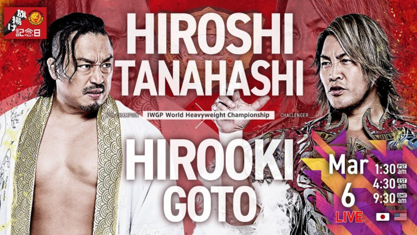 NJPW 53rd Anniversary show live results: Goto vs. Tanahashi IWGP title match