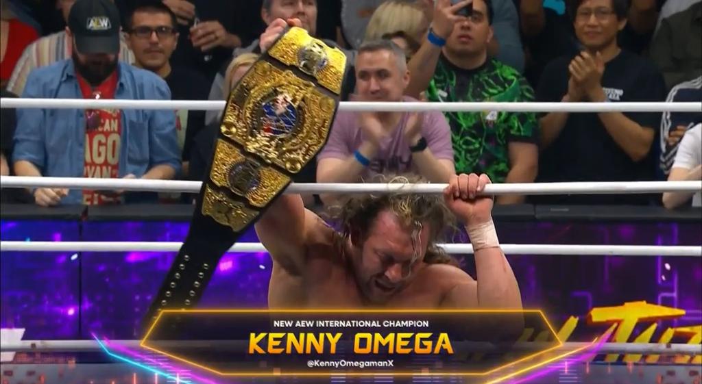 Kenny Omega wins International title at AEW Revolution