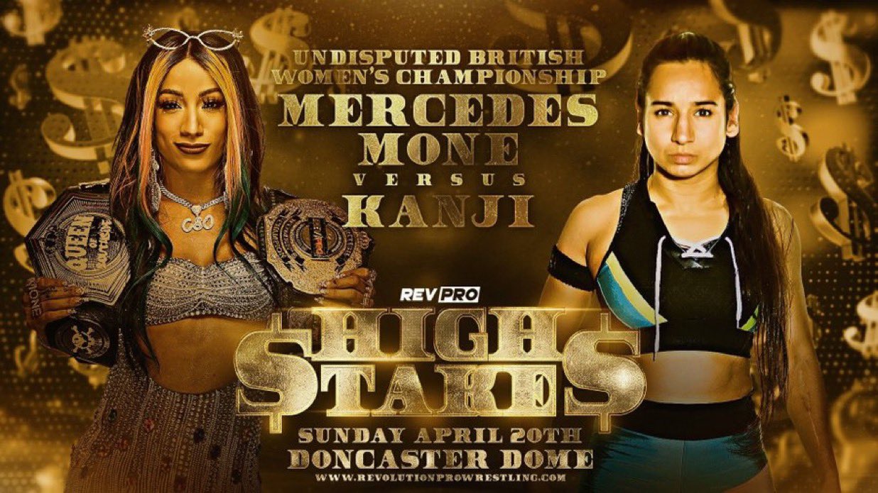 Mercedes Mone to defend Undisputed British Women’s title at RevPro High Stakes