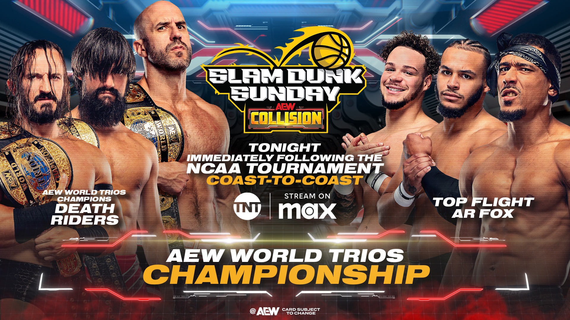 AEW Collision Slam Dunk Sunday live results: Trios title match
