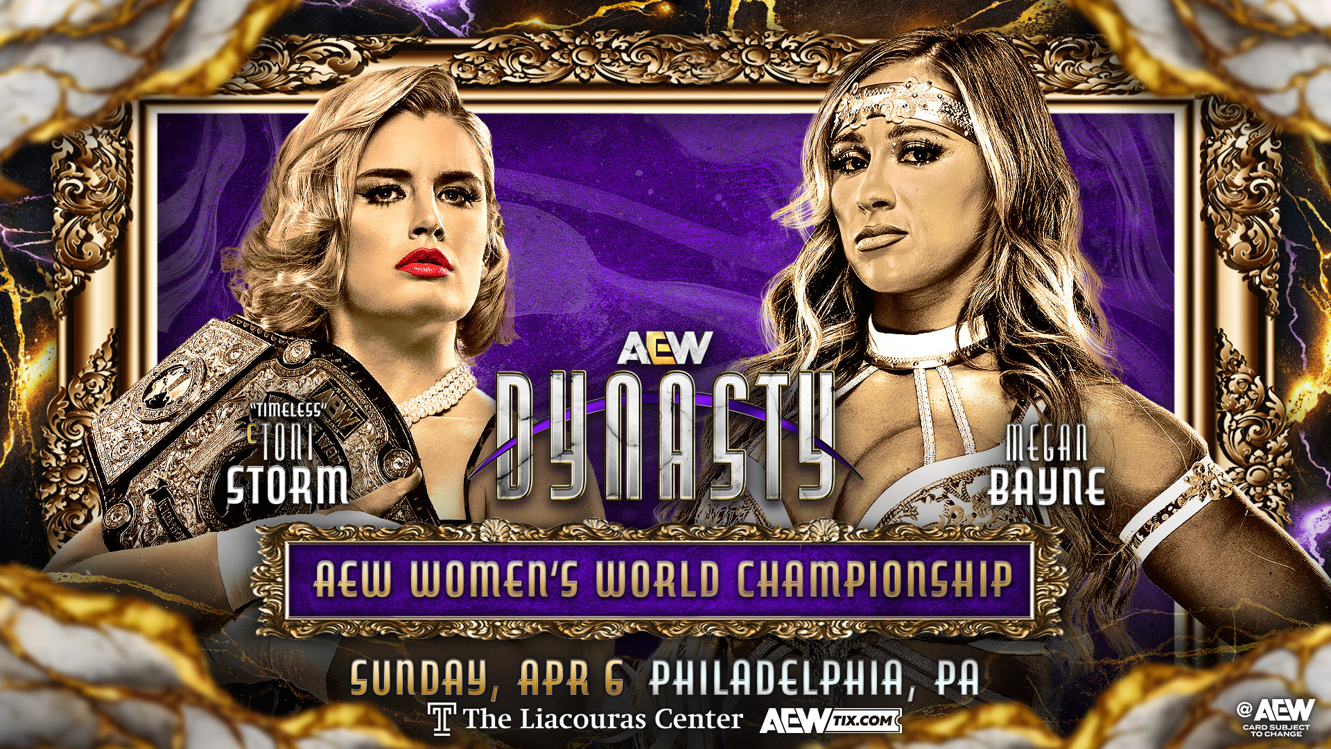 Toni Storm vs. Megan Bayne Women’s title match official for AEW Dynasty