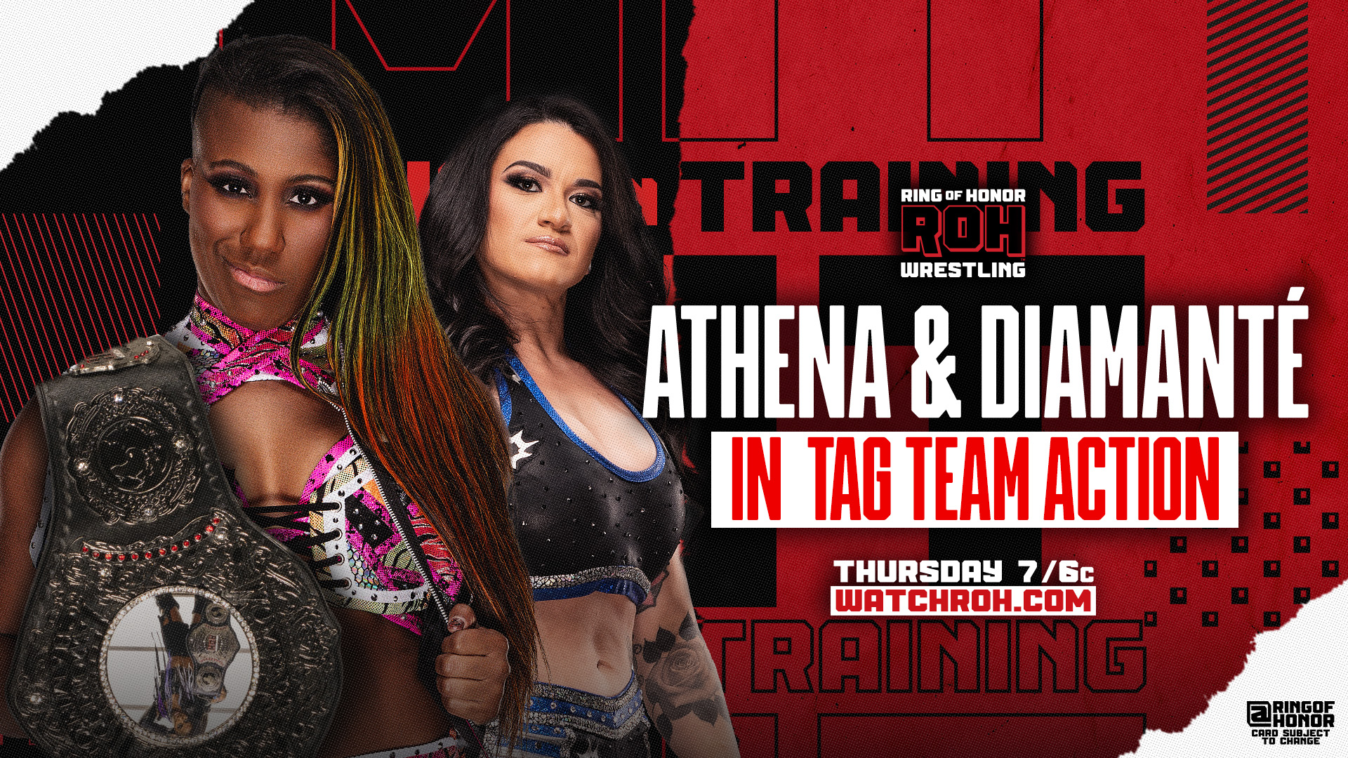Ring of Honor TV live results: Athena teams with Diamante, CMLL stars in action