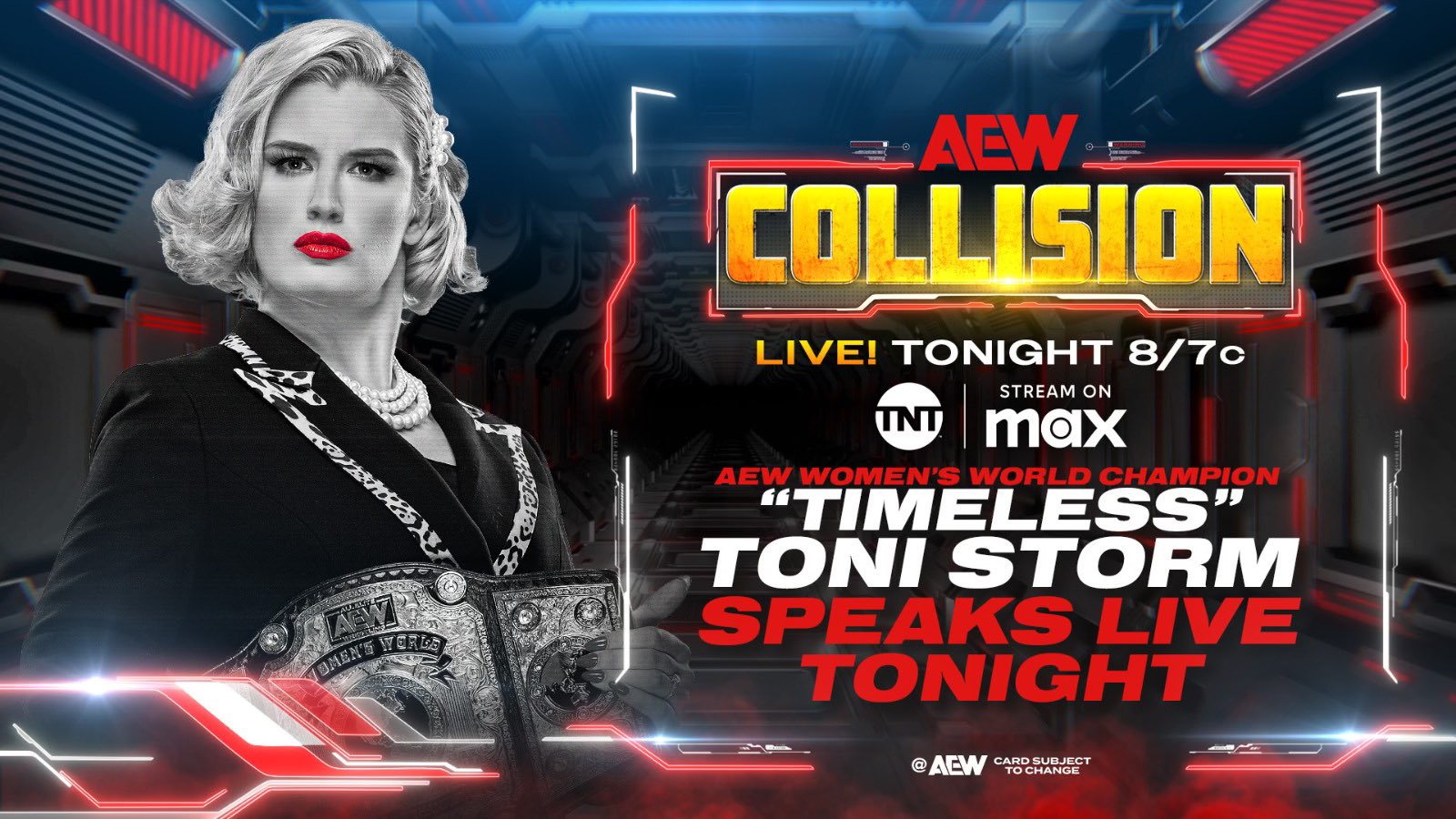 Toni Storm to speak live on AEW Collision