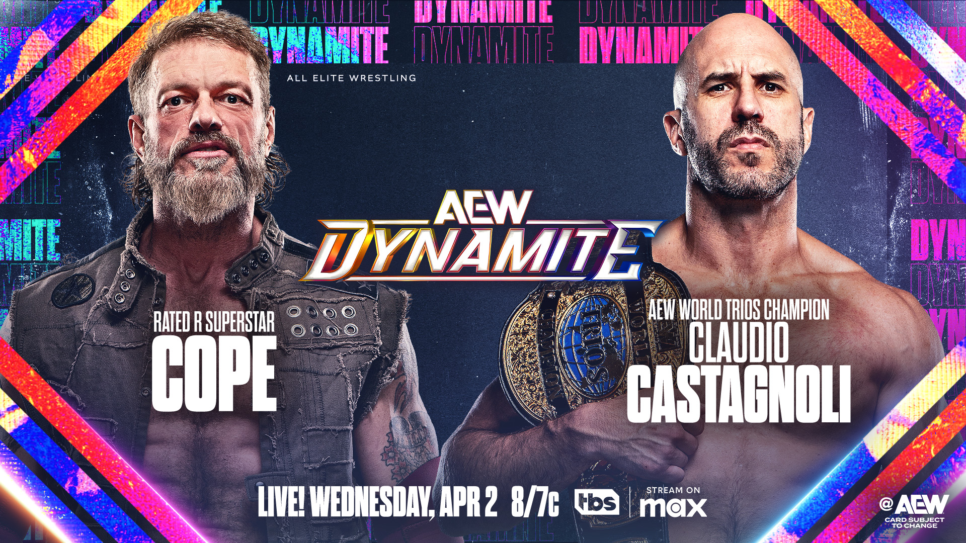 Cope vs. Claudio Castagnoli, Owen Hart Cup bracket reveal announced for AEW Dynamite