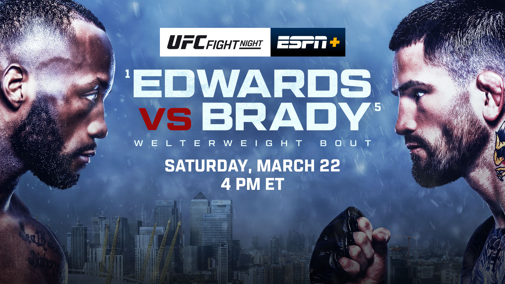 UFC on ESPN+ 113 live results: Leon Edwards vs. Sean Brady