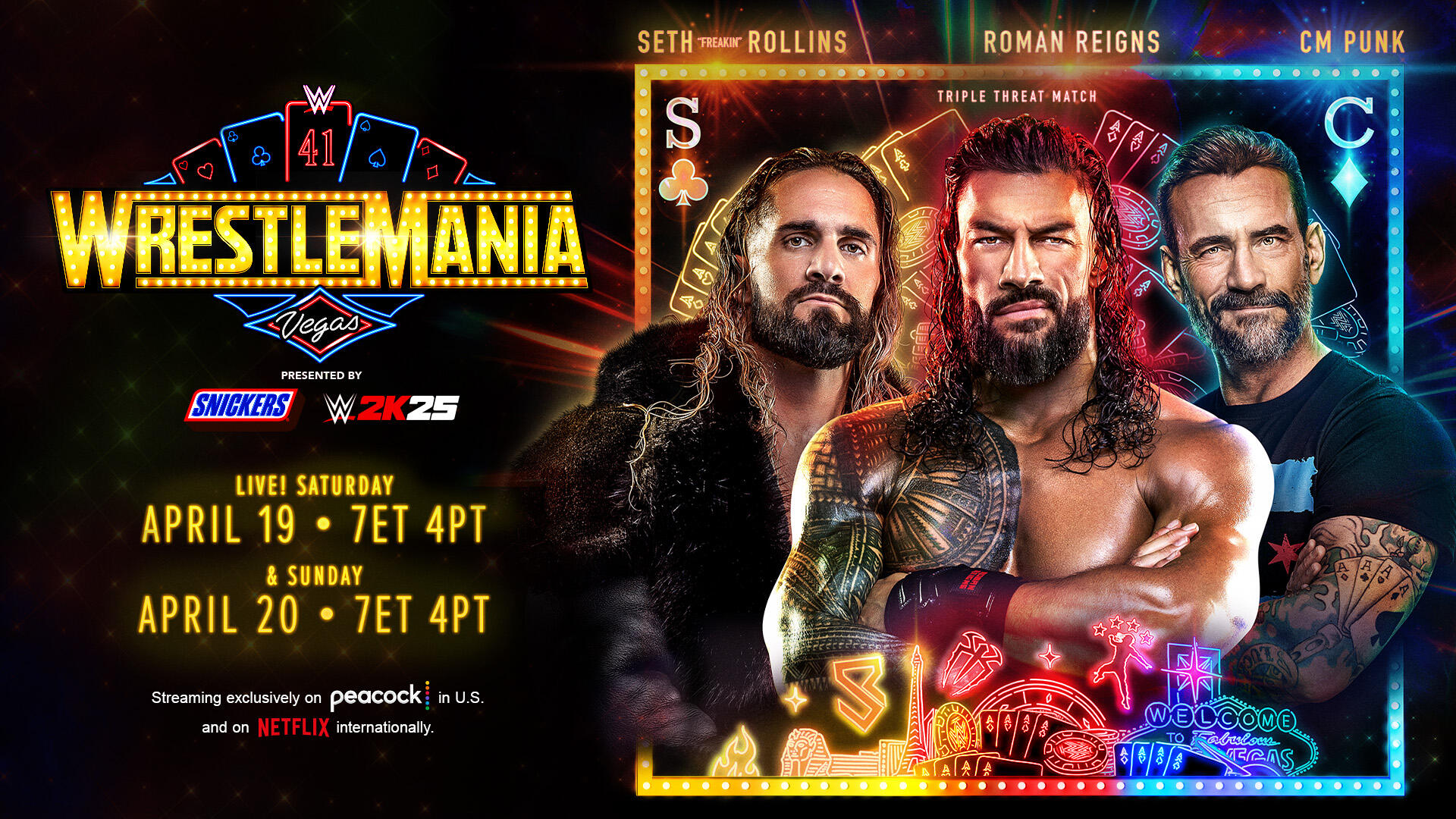 WWE WrestleMania 41 Saturday Card: Night 1