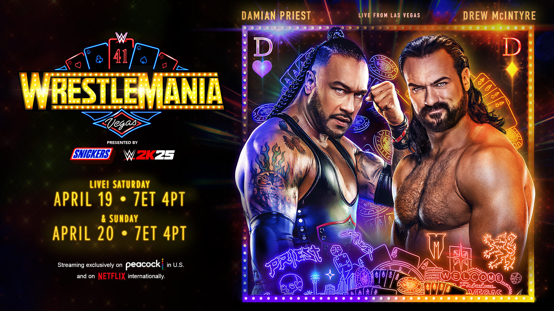 Drew McIntyre vs. Damian Priest WWE WrestleMania 41 stipulation added