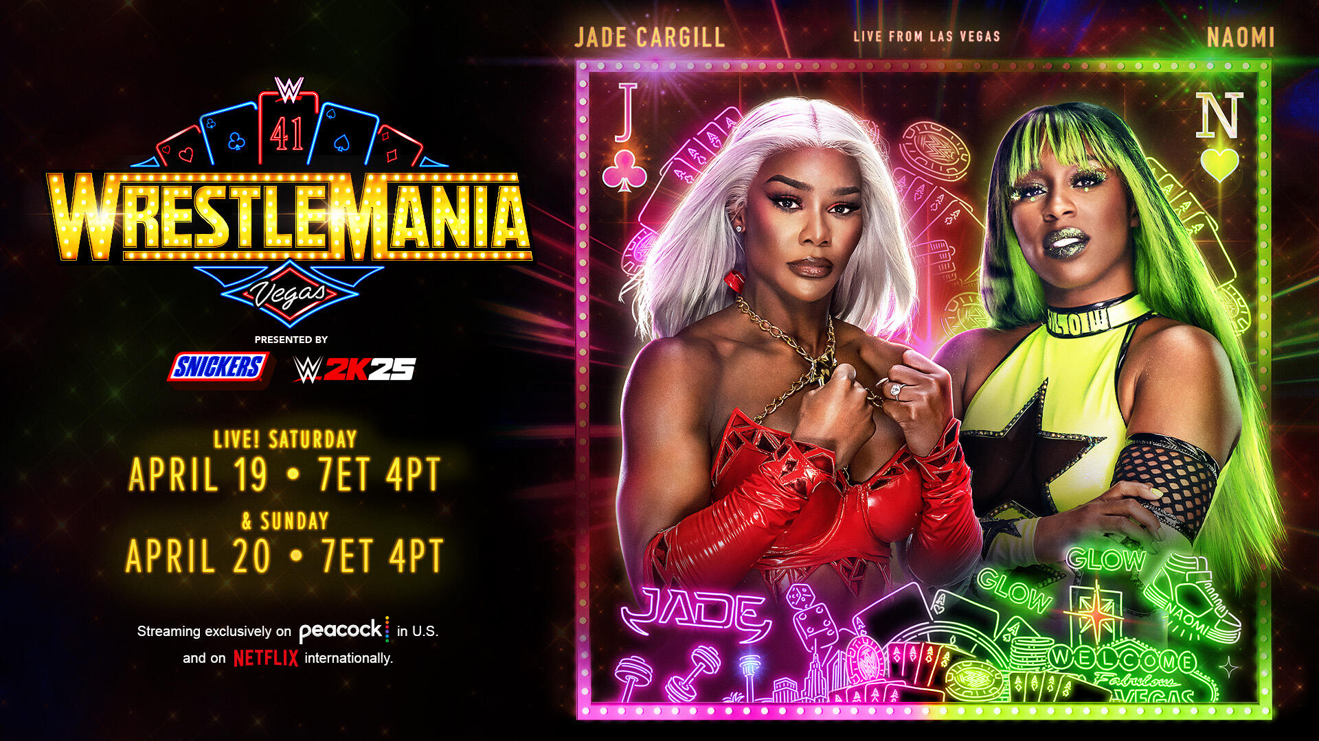 Naomi vs. Jade Cargill added to WWE WrestleMania 41