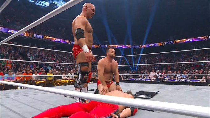 FTR attack Adam Copeland following AEW Dynasty loss