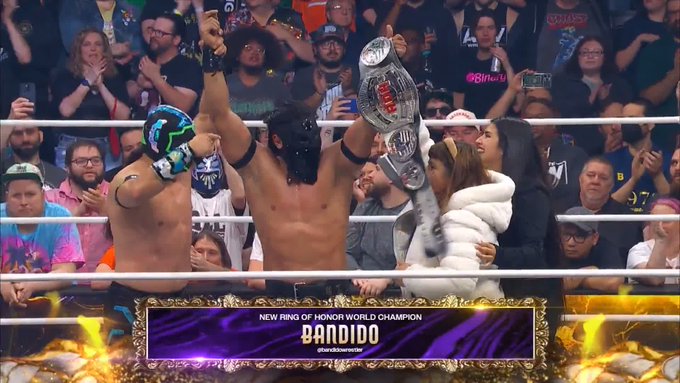 Bandido keeps mask, wins ROH World title at AEW Dynasty