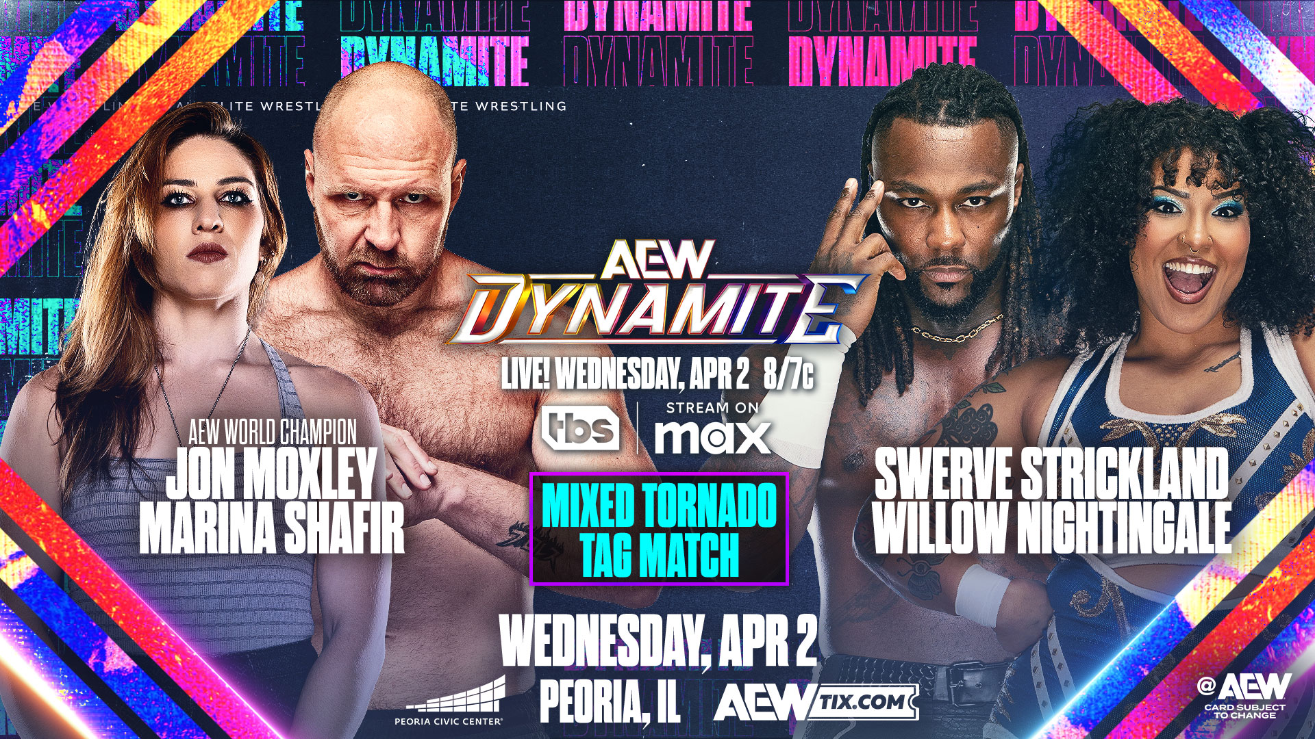 AEW Dynamite live results: Mixed tornado tag match