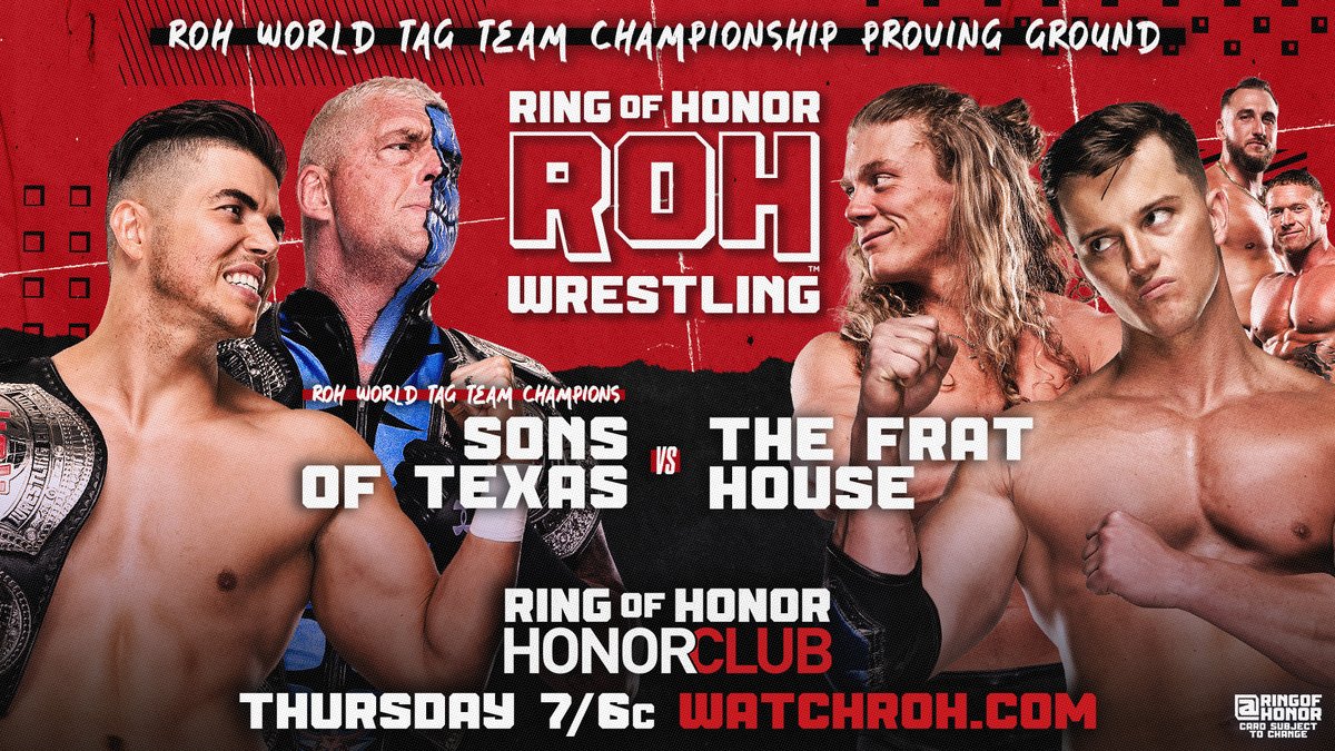 Ring of Honor TV live results: Dustin Rhodes & Sammy Guevara in action, Pure title match