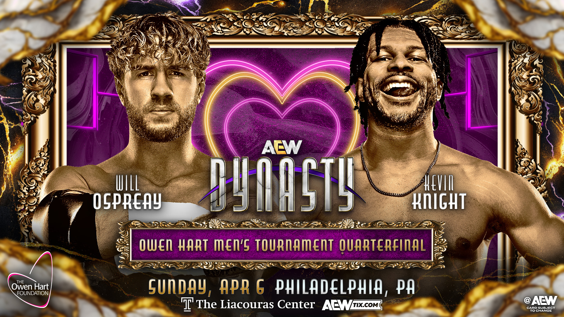 Owen Hart tournament matches, Tag Team title defense added to AEW Dynasty