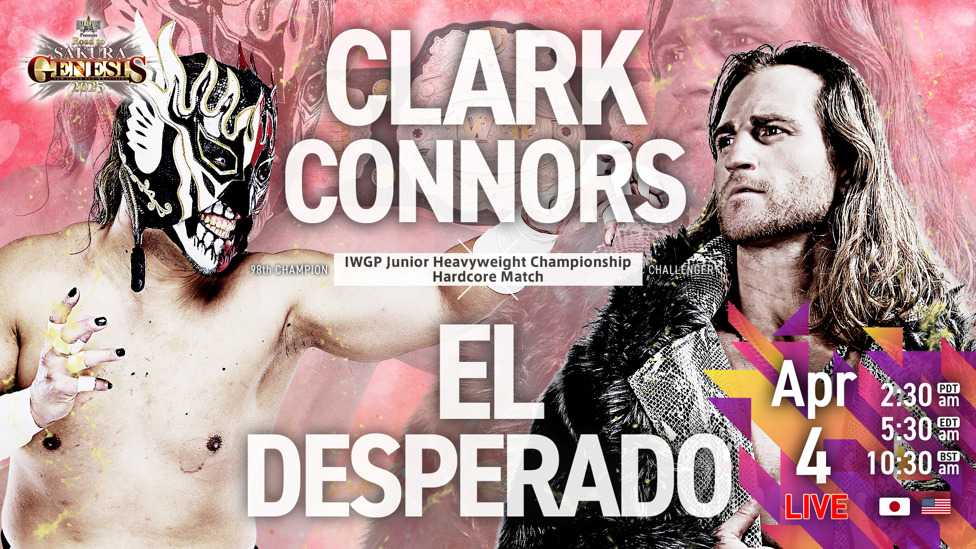 NJPW Sakura Junior Genesis live results: Desperado vs. Connors hardcore match