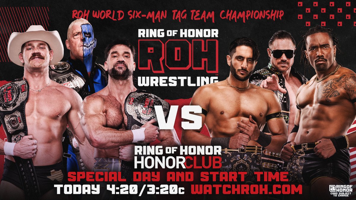 Ring of Honor TV live results: Six-Man Tag Team title match