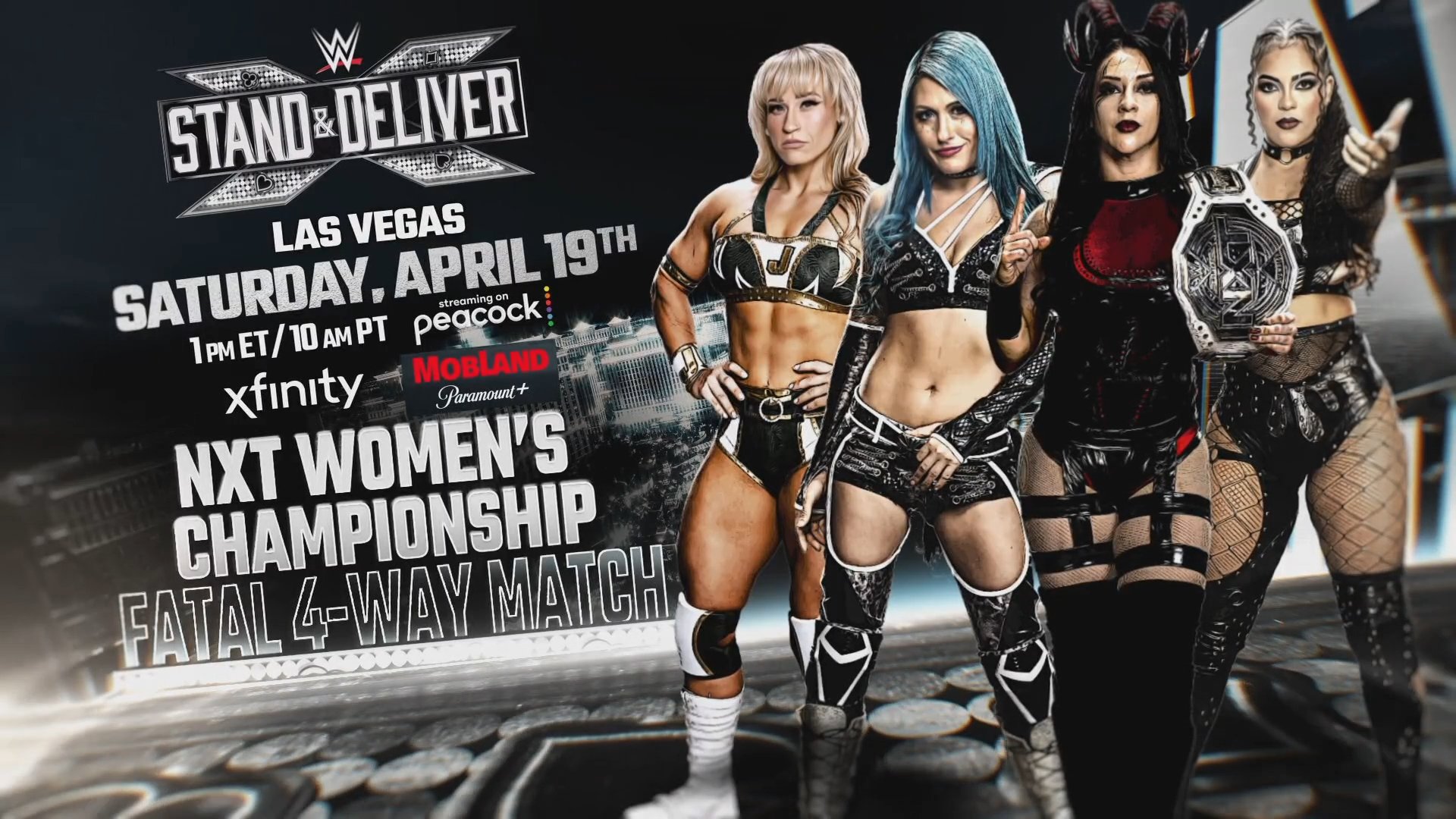 Fatal four-way match for Women’s title added to WWE NXT Stand & Deliver