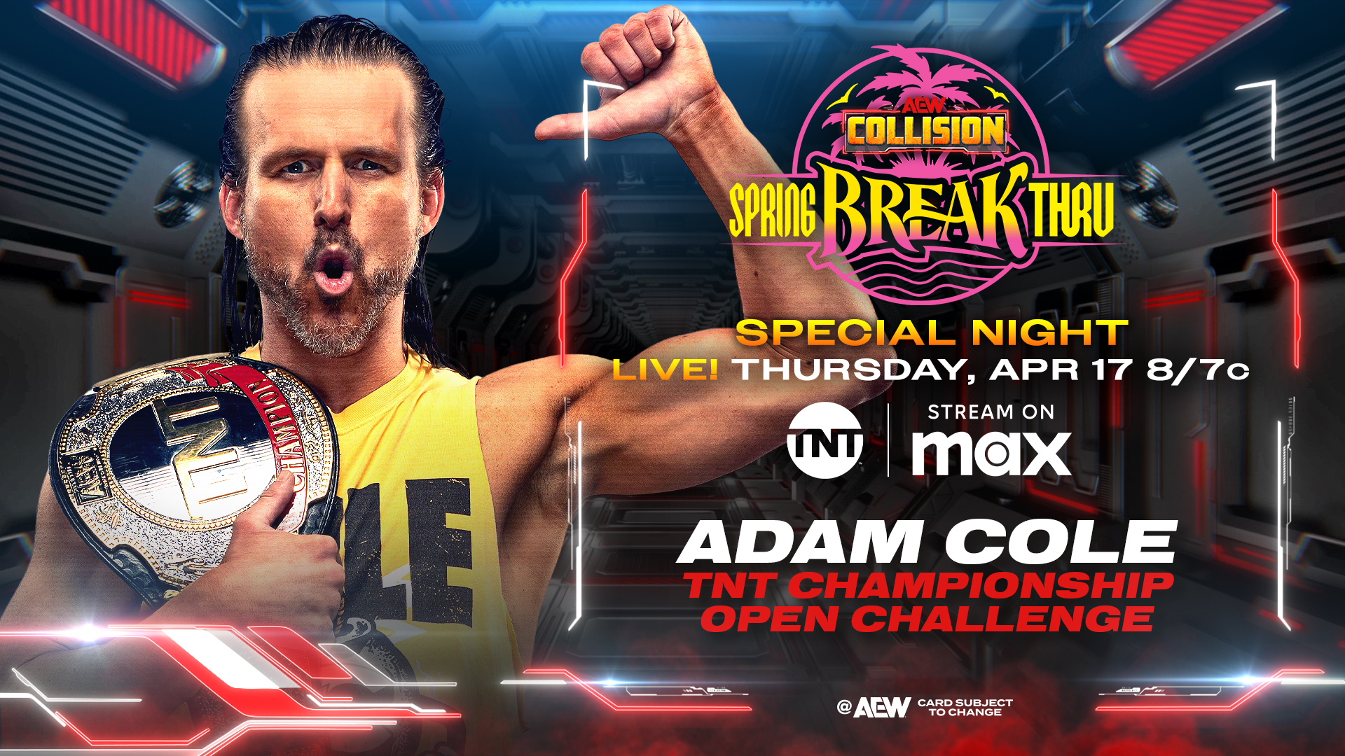 Two title matches set for AEW Collision Spring BreakThru