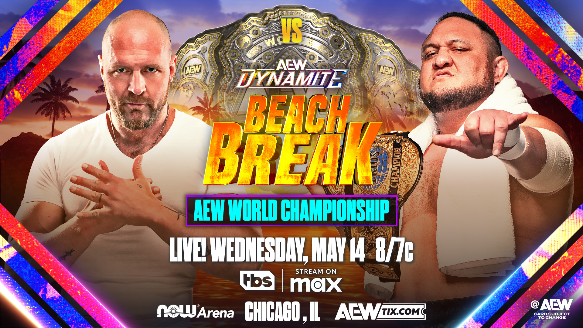 Jon Moxley vs. Samoa Joe AEW World title match signed for Beach Break
