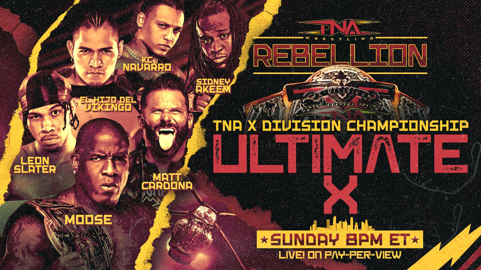 Sidney Akeem added to TNA Rebellion Ultimate X match