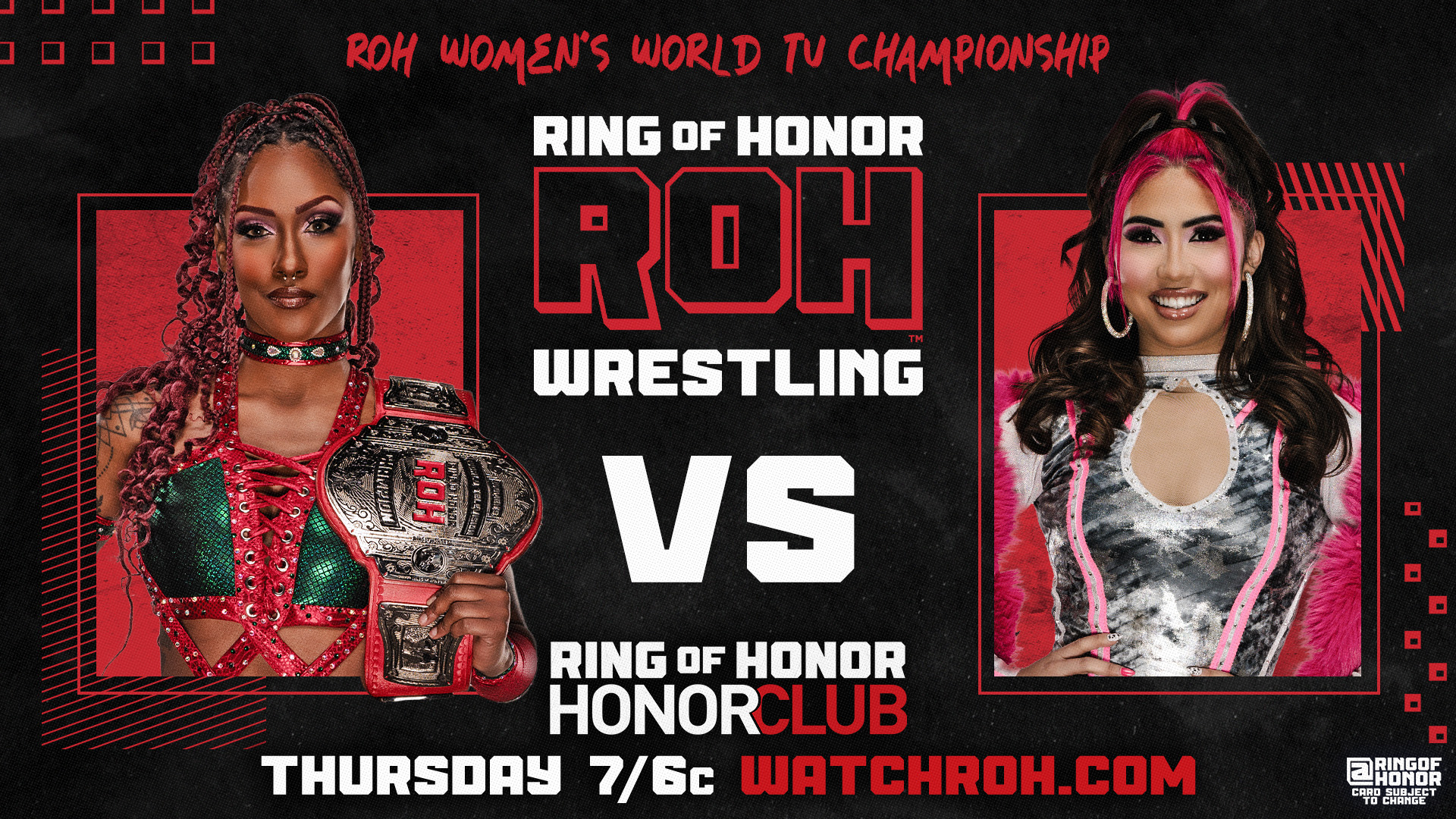 Ring of Honor TV live results: Red Velvet vs. La Catalina, Mina Shirakawa returns