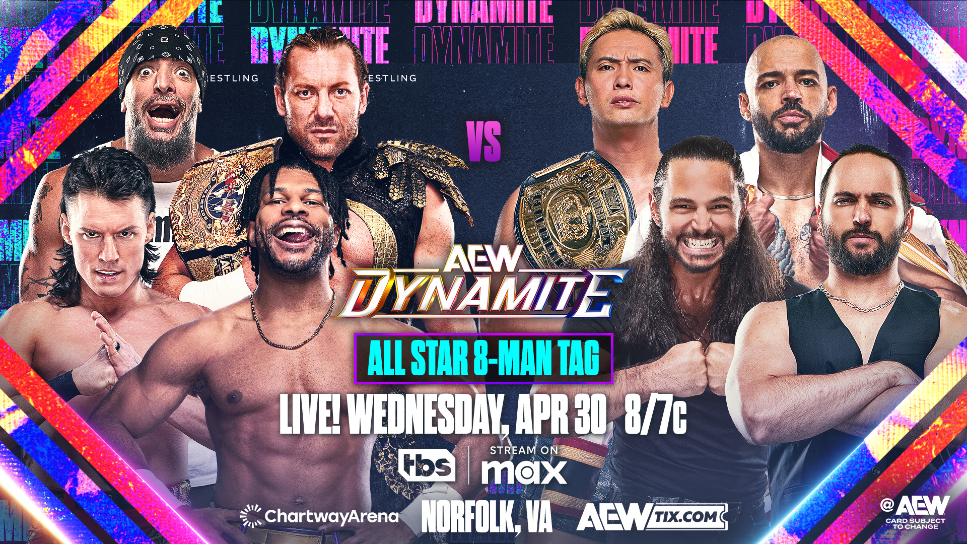 AEW Dynamite live results: All Star eight-man tag