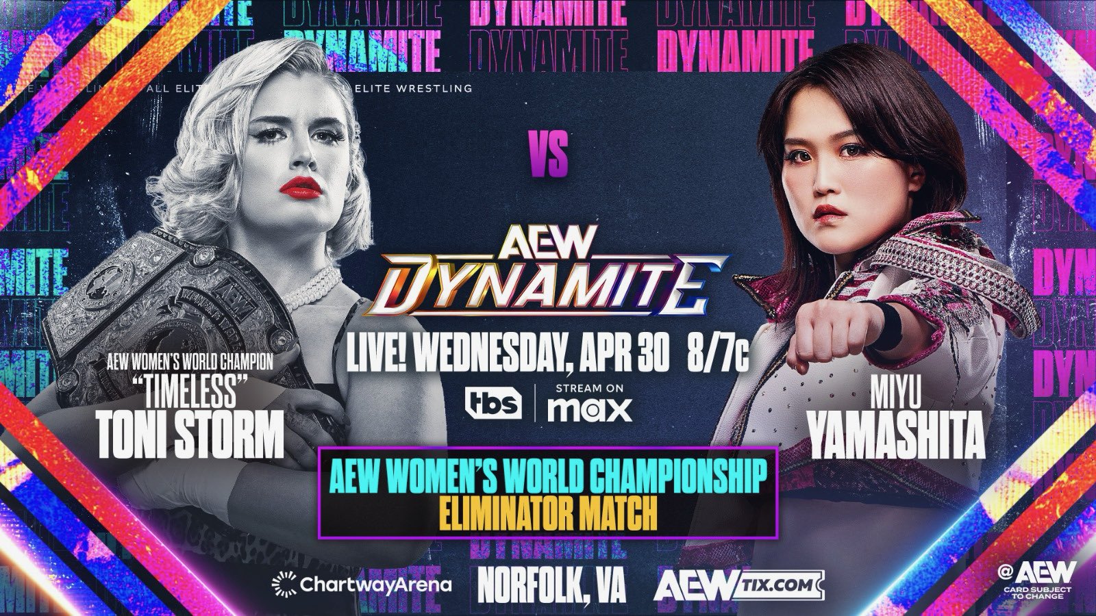 Toni Storm vs. Miyu Yamashita title eliminator match official for AEW Dynamite