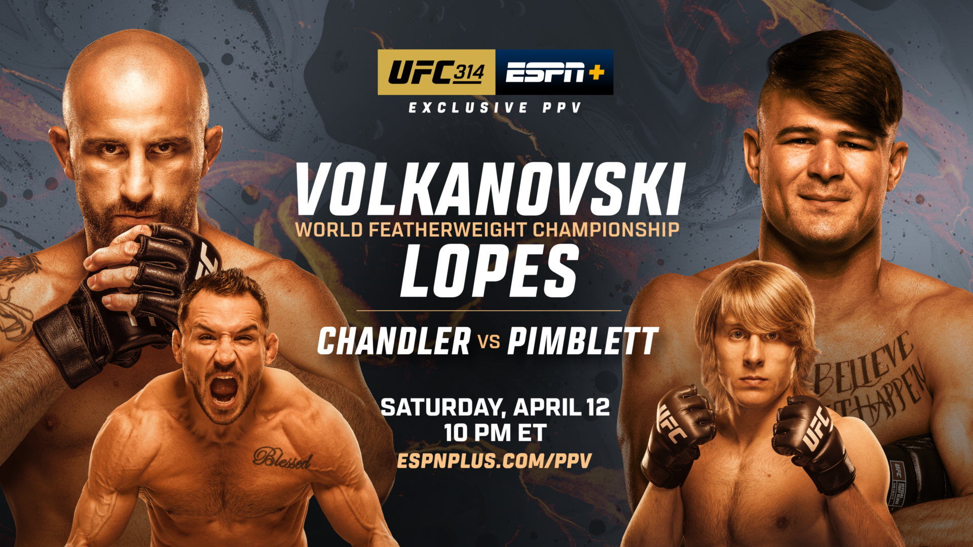 UFC 314 live results: Alexander Volkanovski vs. Diego Lopes featherweight title fight