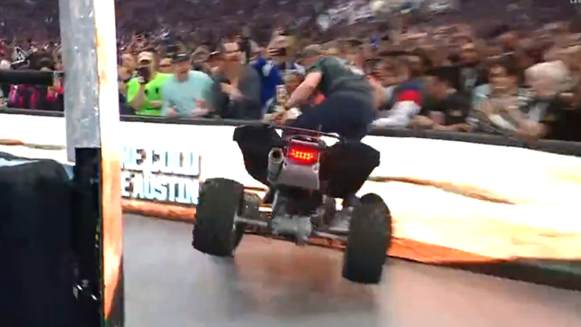 ‘Stone Cold’ Steve Austin crashes ATV at WWE WrestleMania 41