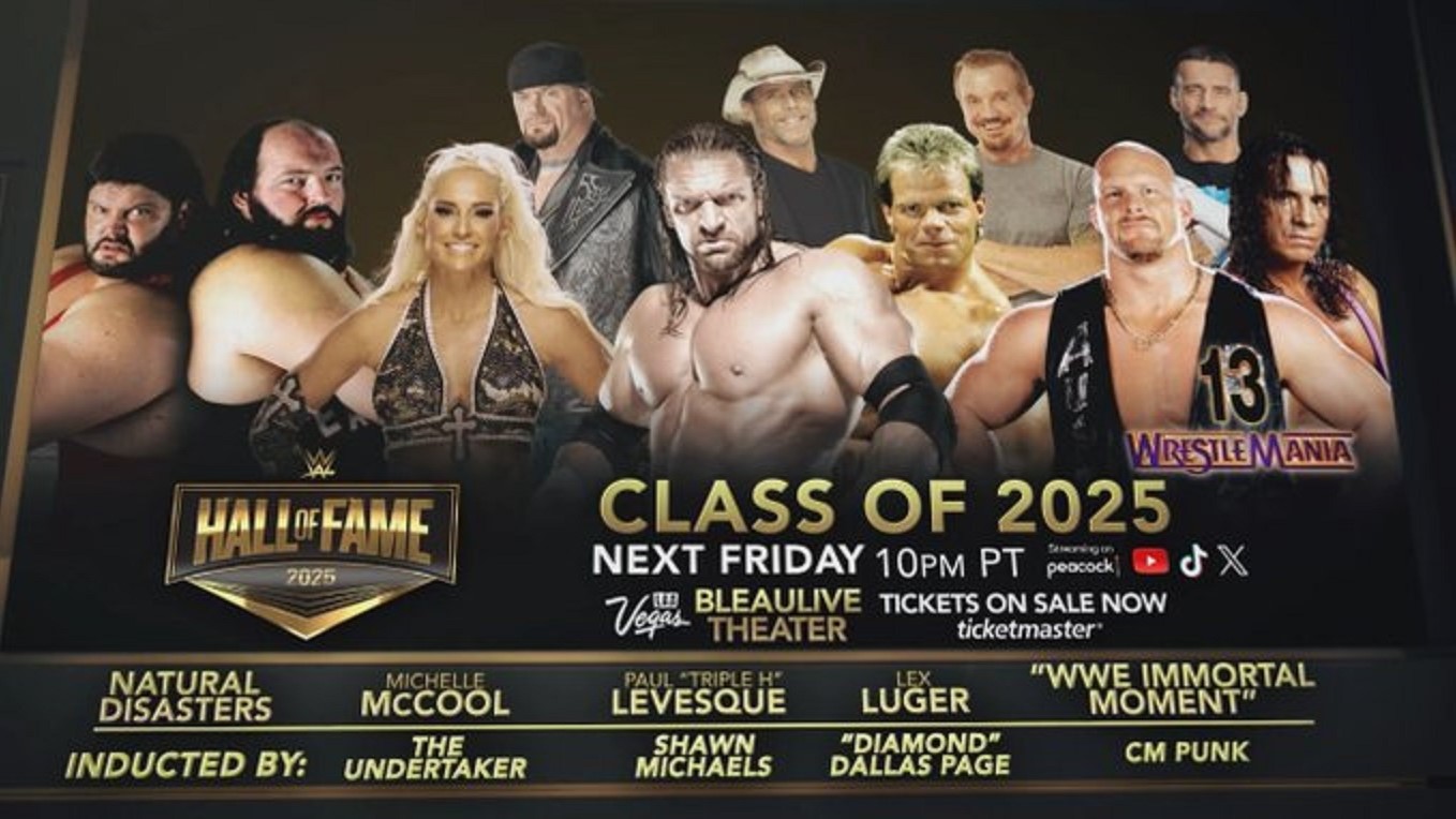 WWE Hall of Fame Class of 2025 inductors revealed