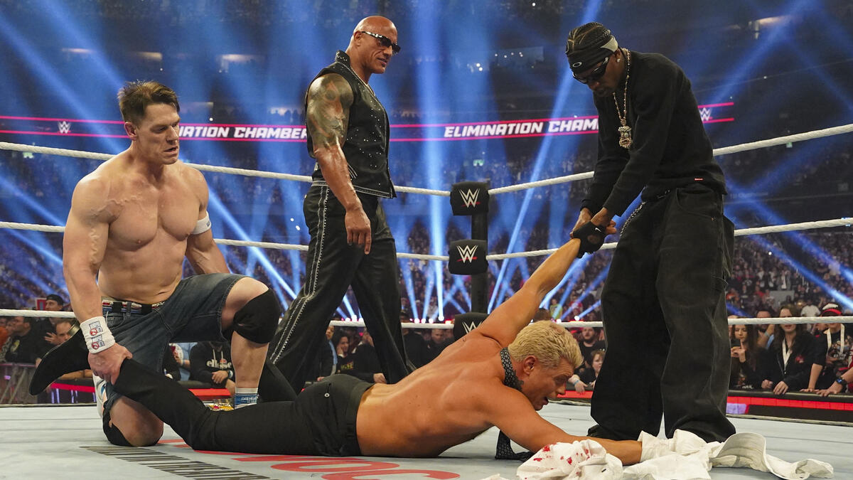 John Cena and Cody Rhodes address The Rock and Travis Scott's WWE absence