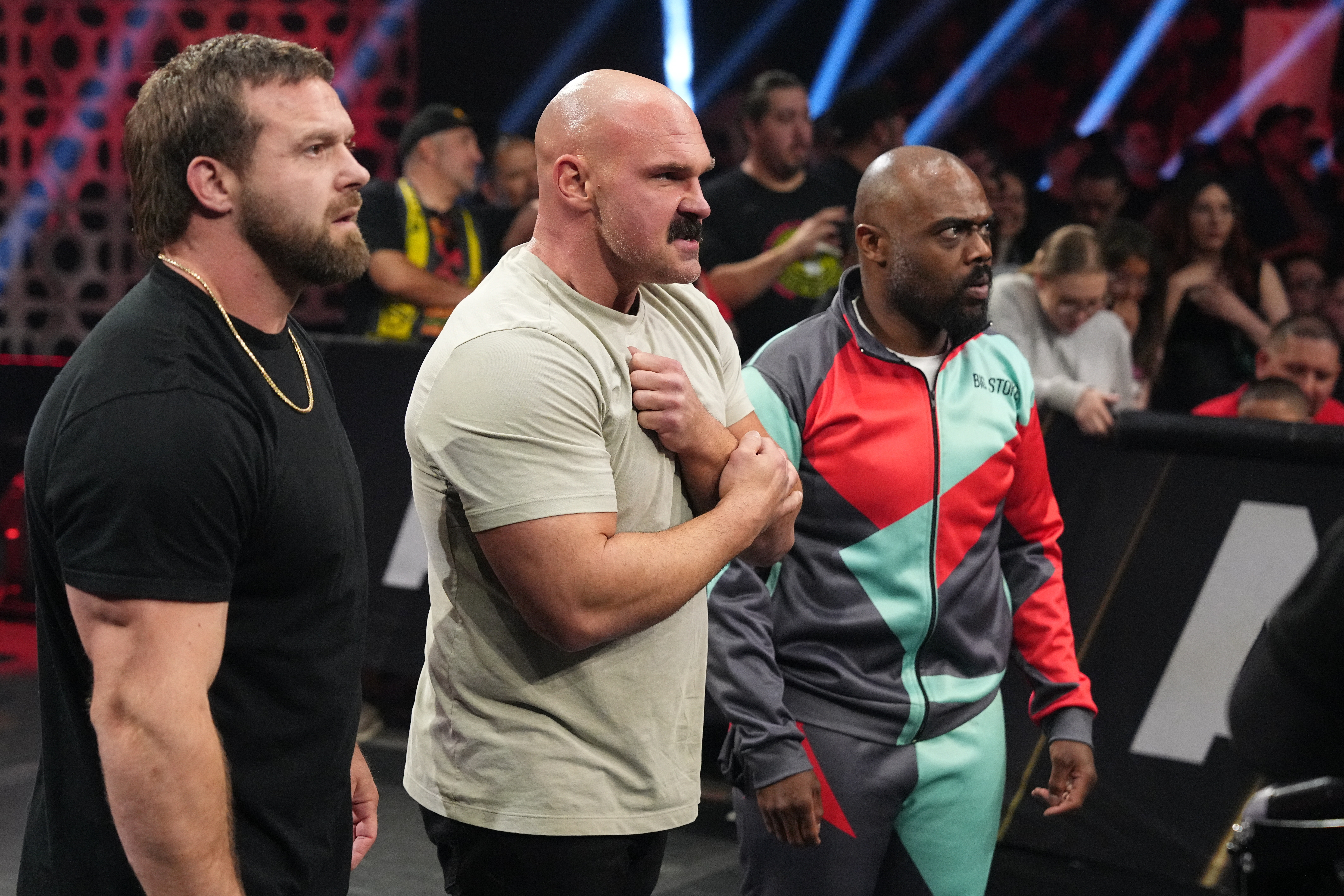 FTR and Stokely Hathaway look on