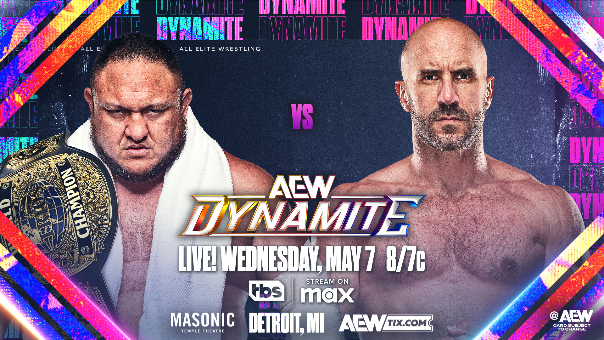 AEW Dynamite live results: Samoa Joe vs. Claudio Castagnoli