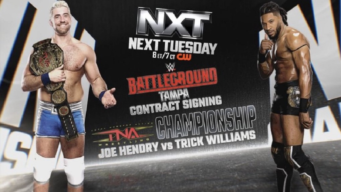 TNA title bout contract signing set for next WWE NXT