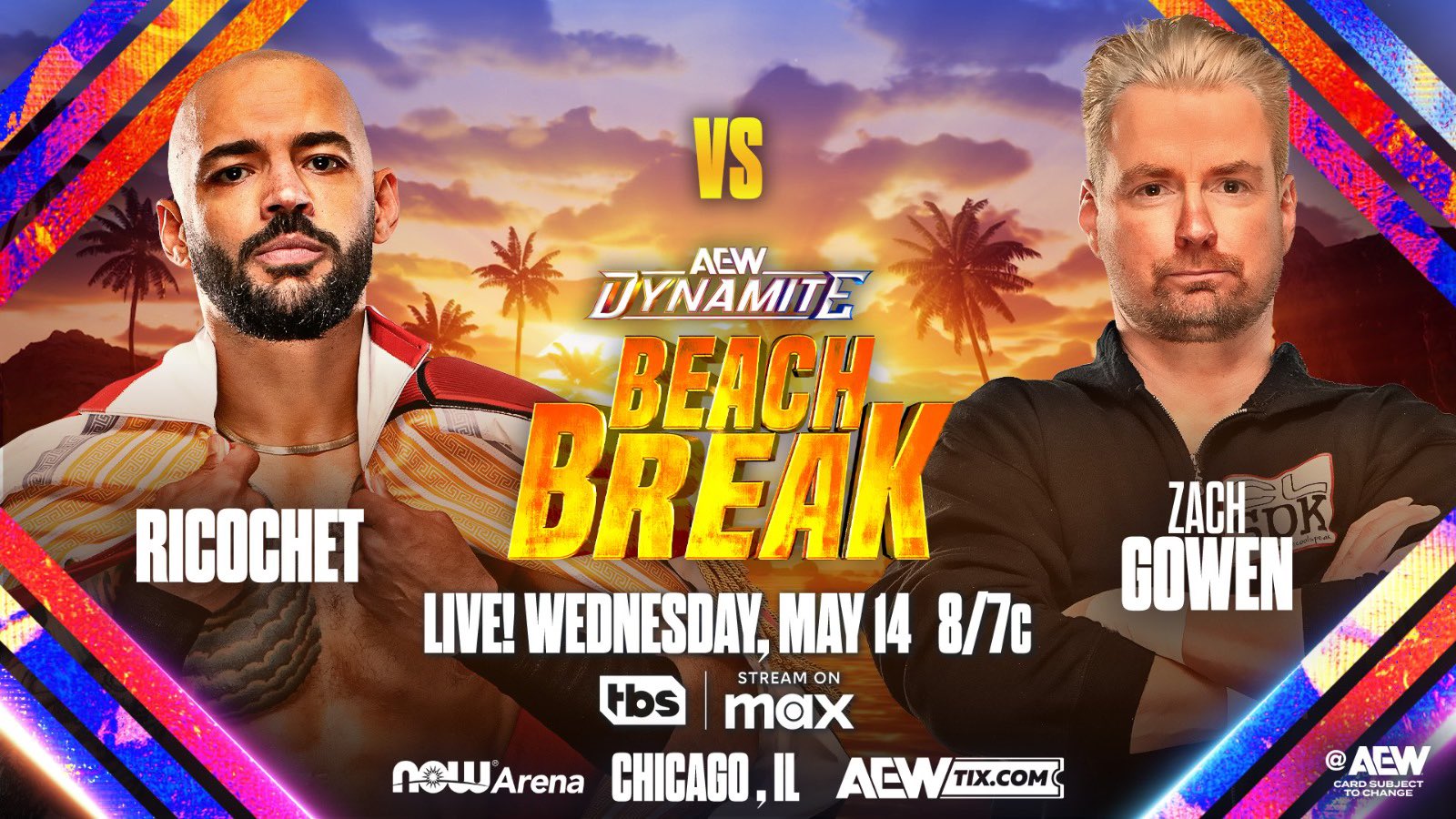 Ricochet to face Zach Gowen at AEW Dynamite Beach Break