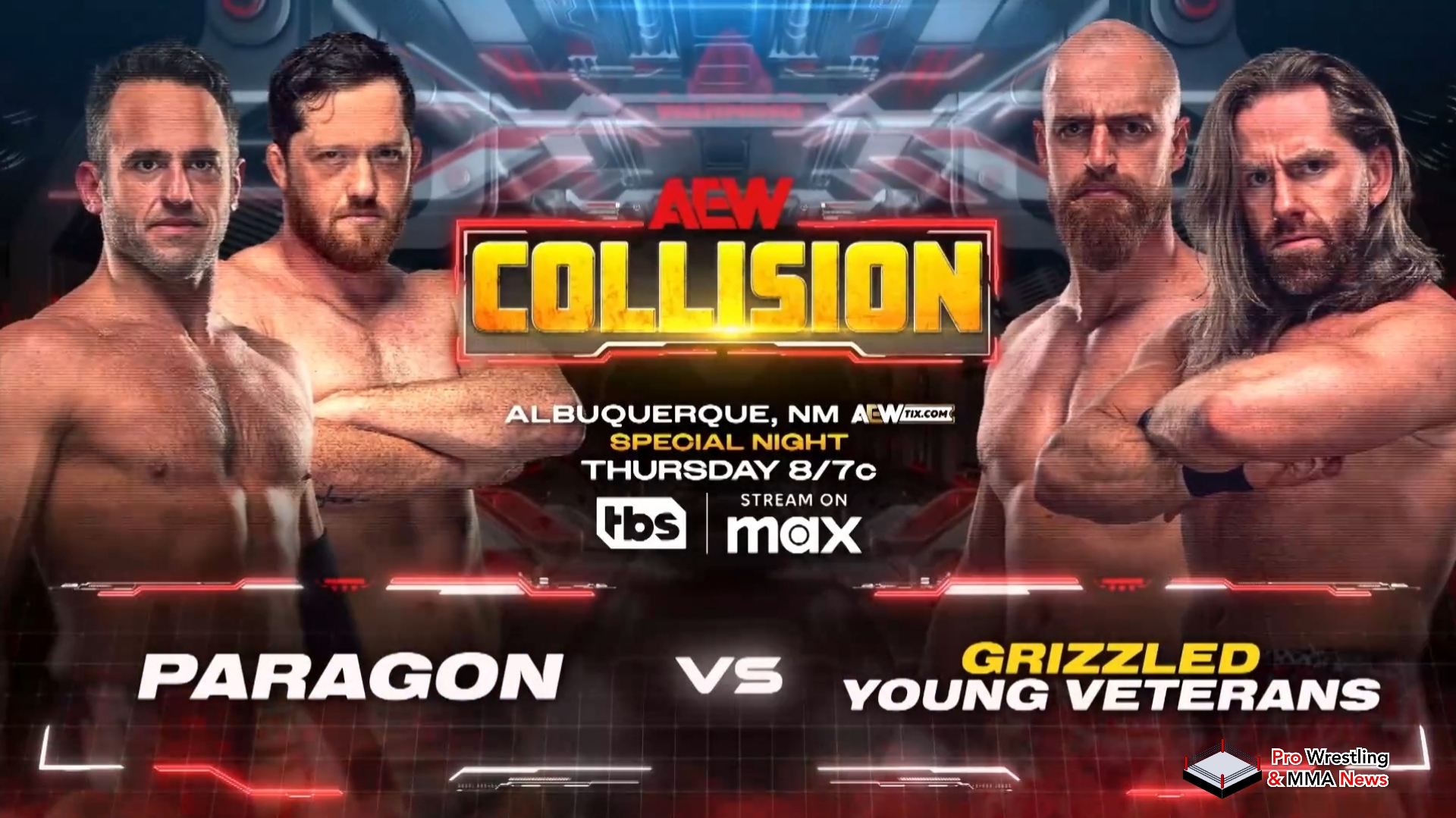 Paragon vs. Grizzled Young Veterans set for Thursday’s AEW Collision on TBS