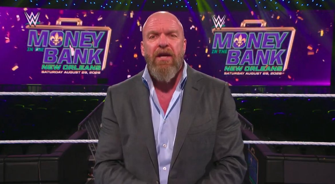 Triple H confirms New Orleans will host WWE Money in the Bank in 2026, WrestleMania ‘at a future date’